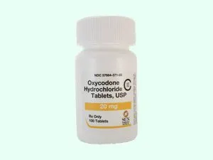 Oxycodone 20 mg (M 20 pill)